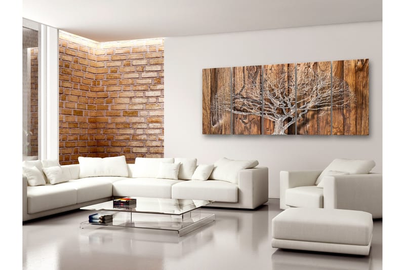 Tavla Tree Chronicle 5 Parts Narrow 200x80 - Artgeist sp. z o. o. - Inredning & dekor - Tavlor & konst - Canvastavla