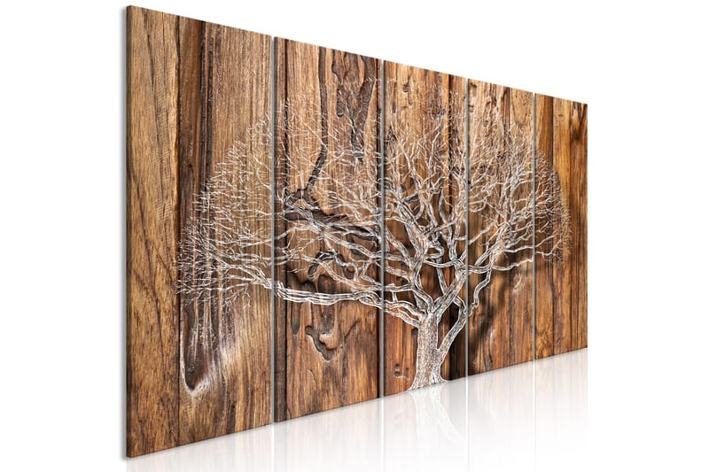Tavla Tree Chronicle 5 Parts Narrow 200X80 Brun - Artgeist sp. z o. o. - Inredning & dekor - Tavlor & konst - Canvastavla