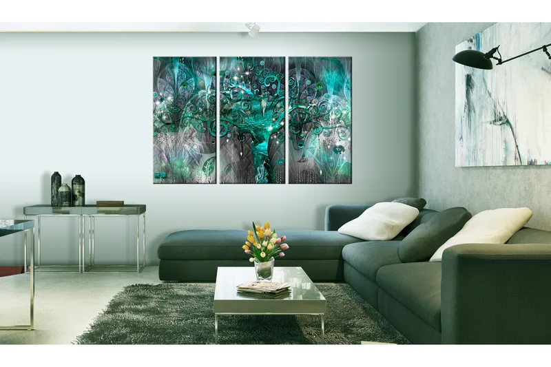 Tavla Tree Of The Future 120X80 Grön|Flerfärgad - Artgeist sp. z o. o. - Inredning & dekor - Tavlor & konst - Canvastavla