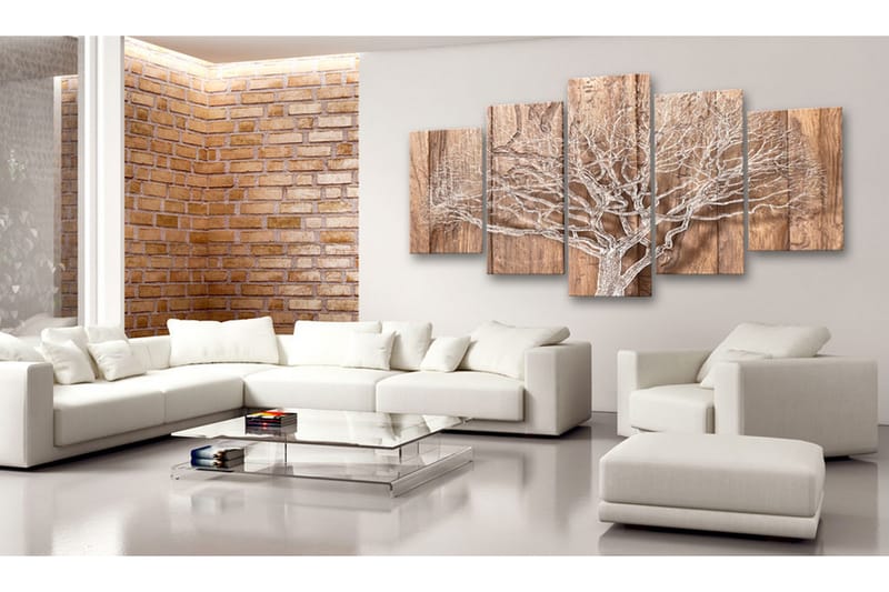 Tavla Tree Story 100X50 Beige|Brun - Artgeist sp. z o. o. - Inredning & dekor - Tavlor & konst - Canvastavla