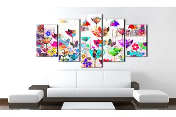 Tavla Tulips In The Rain 100x50 - Artgeist sp. z o. o. - Inredning & dekor - Tavlor & konst - Canvastavla