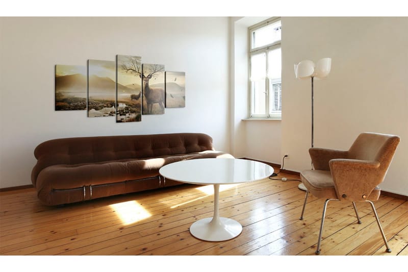 Tavla Tundra And Deer 100x50 - Artgeist sp. z o. o. - Inredning & dekor - Tavlor & konst - Canvastavla