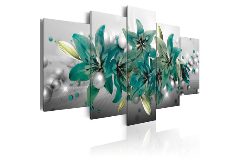 Tavla Turquoise Bouquet 200x100, Artgeist sp. z o. o.