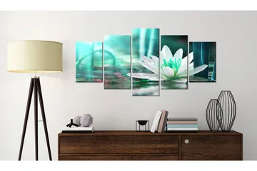 Tavla Turquoise Lotus 100x50 - Artgeist sp. z o. o. - Inredning & dekor - Tavlor & konst - Canvastavla