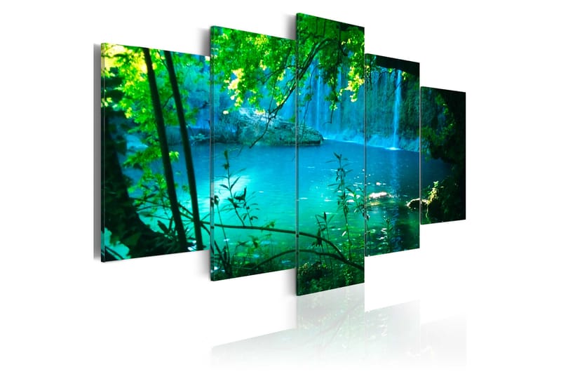 Tavla Turquoise Seclusion 200X100 Grön|Vit - Artgeist sp. z o. o. - Inredning & dekor - Tavlor & konst - Canvastavla