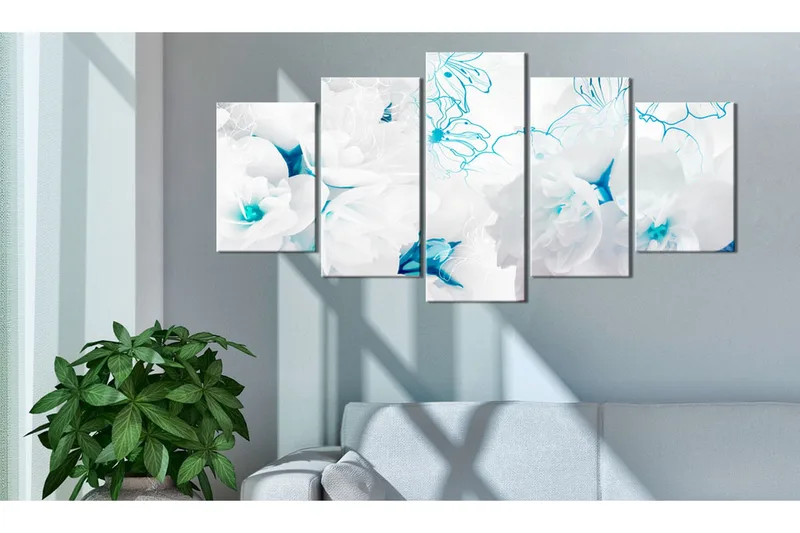 Tavla Turquoise Threads 200x100 - Artgeist sp. z o. o. - Inredning & dekor - Tavlor & konst - Canvastavla