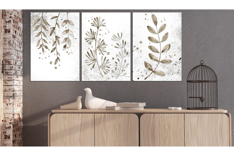 TAVLA Twigs (3 Parts) 120x60 - Artgeist sp. z o. o. - Inredning & dekor - Tavlor & konst - Canvastavla