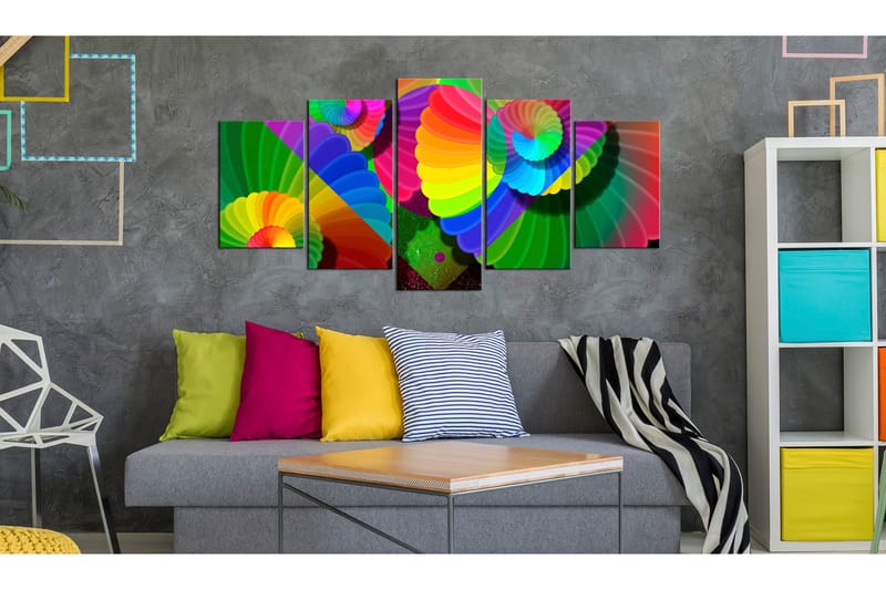 Tavla Twisted Colours 200X100 Flerfärgad - Artgeist sp. z o. o. - Inredning & dekor - Tavlor & konst - Canvastavla