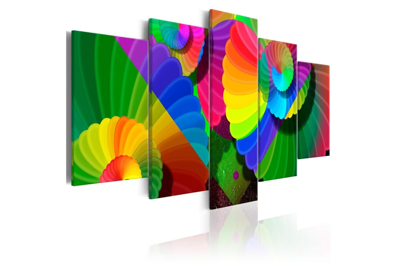 Tavla Twisted Colours 200X100 Flerfärgad - Artgeist sp. z o. o. - Inredning & dekor - Tavlor & konst - Canvastavla