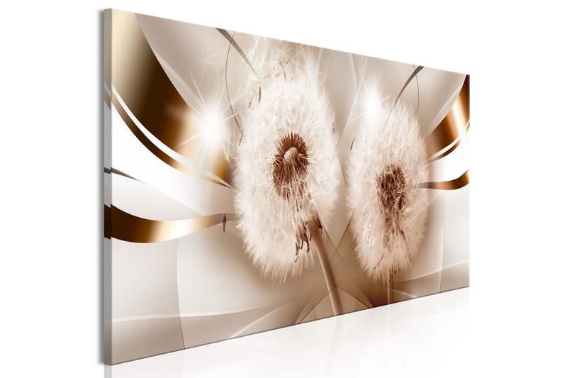 TAVLA Two Dandelions (1 Part) Narrow 150x50 - Artgeist sp. z o. o. - Inredning & dekor - Tavlor & konst - Canvastavla