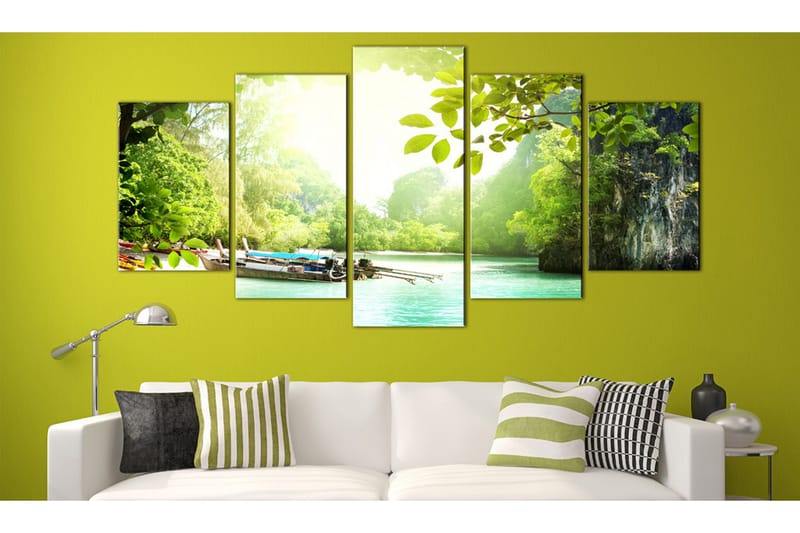 Tavla Under The Cover Of Trees 200x100 - Artgeist sp. z o. o. - Inredning & dekor - Tavlor & konst - Canvastavla