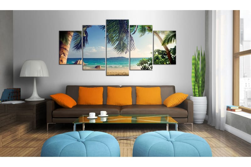 Tavla Under Palm Trees 200x100 - Artgeist sp. z o. o. - Inredning & dekor - Tavlor & konst - Canvastavla