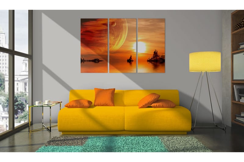 Tavla Utopic Twilight 120x80 - Artgeist sp. z o. o. - Inredning & dekor - Tavlor & konst - Canvastavla