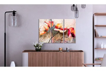 Tavla Vallmor piskade av vinden 90x60 - Artgeist sp. z o. o. - Inredning & dekor - Tavlor & konst - Canvastavla