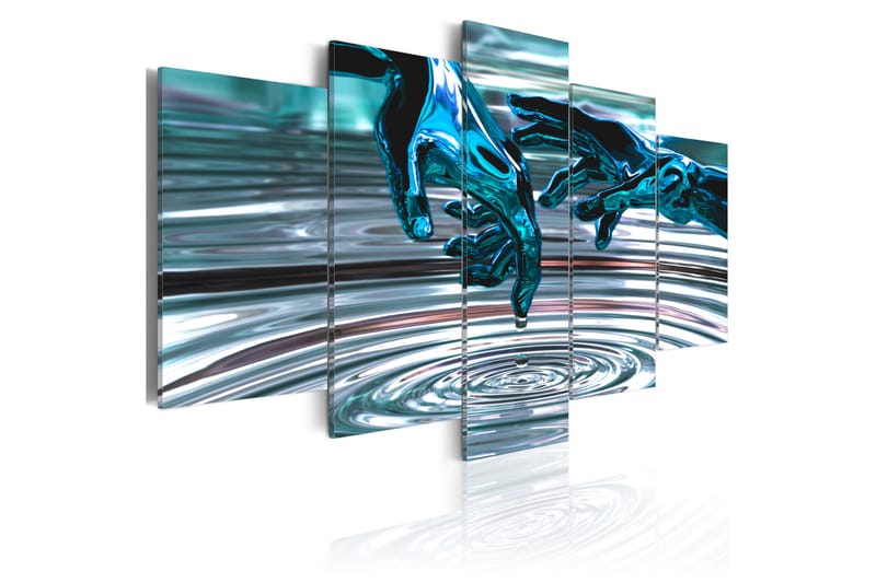 Tavla Vatten Cirklar 200X100 Blå, Artgeist sp. z o. o.