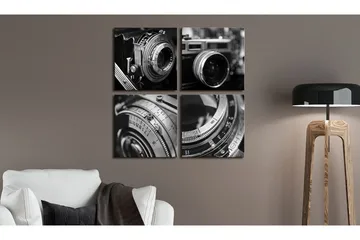 Tavla Vintage Cameras 40x40 - Artgeist sp. z o. o. - Inredning & dekor - Tavlor & konst - Canvastavla