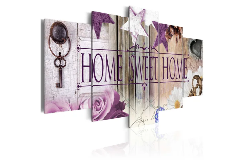 Tavla Vintage Key 200X100 Lila|Vit - Artgeist sp. z o. o. - Inredning & dekor - Tavlor & konst - Canvastavla