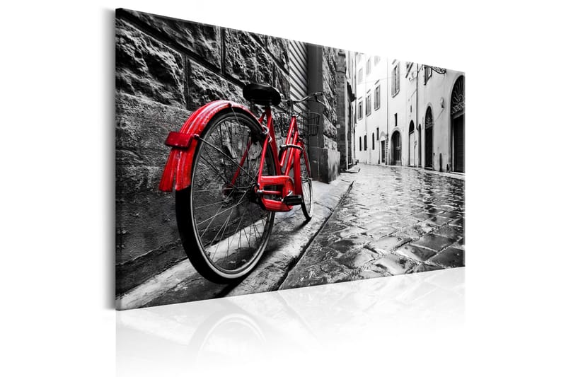TAVLA Vintage Red Bike 120x80 - Artgeist sp. z o. o. - Inredning & dekor - Tavlor & konst - Canvastavla