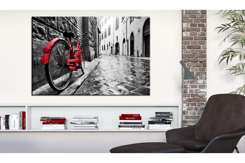 Tavla Vintage Red Bike 90x60, Artgeist sp. z o. o.