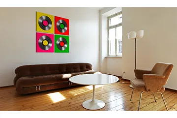 Tavla Vinyler: Popkonst 60x60 - Artgeist sp. z o. o. - Inredning & dekor - Tavlor & konst - Canvastavla