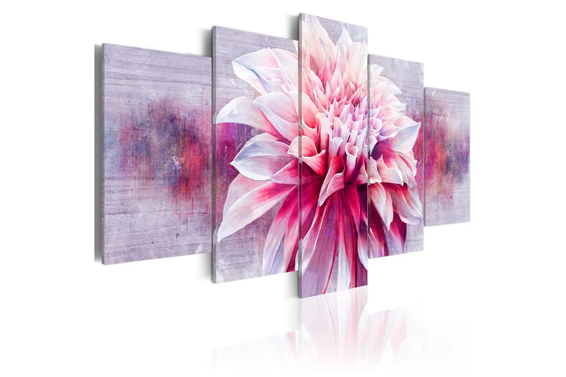 Tavla Violet Dahlia 200X100 Flerfärgad|Rosa|Lila - Artgeist sp. z o. o. - Inredning & dekor - Tavlor & konst - Canvastavla