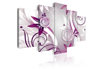 Tavla Violet Roses 200x100 - Artgeist sp. z o. o. - Inredning & dekor - Tavlor & konst - Canvastavla