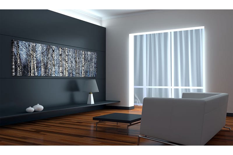 Tavla Vita Björkar 120x40 - Artgeist sp. z o. o. - Inredning & dekor - Tavlor & konst - Canvastavla