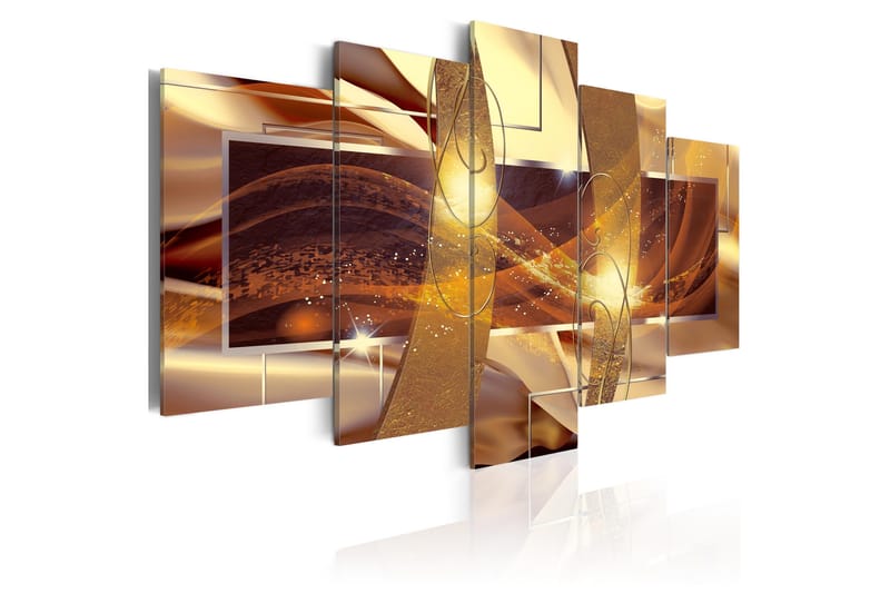 Tavla Volcano Of Energy 100x50, Brun/Guld