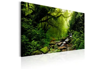 Tavla Waterfall in the Forest 120x80 - Artgeist sp. z o. o. - Inredning & dekor - Tavlor & konst - Canvastavla