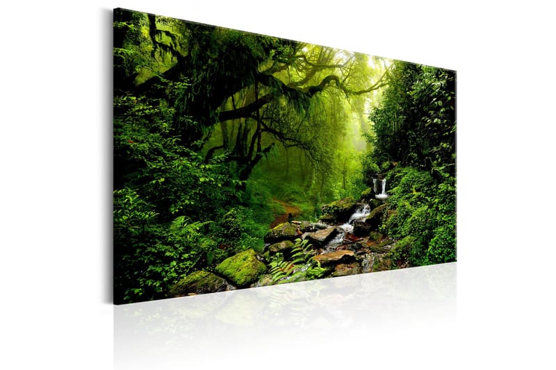 Tavla Waterfall in the Forest 90x60 - Artgeist sp. z o. o. - Inredning & dekor - Tavlor & konst - Canvastavla
