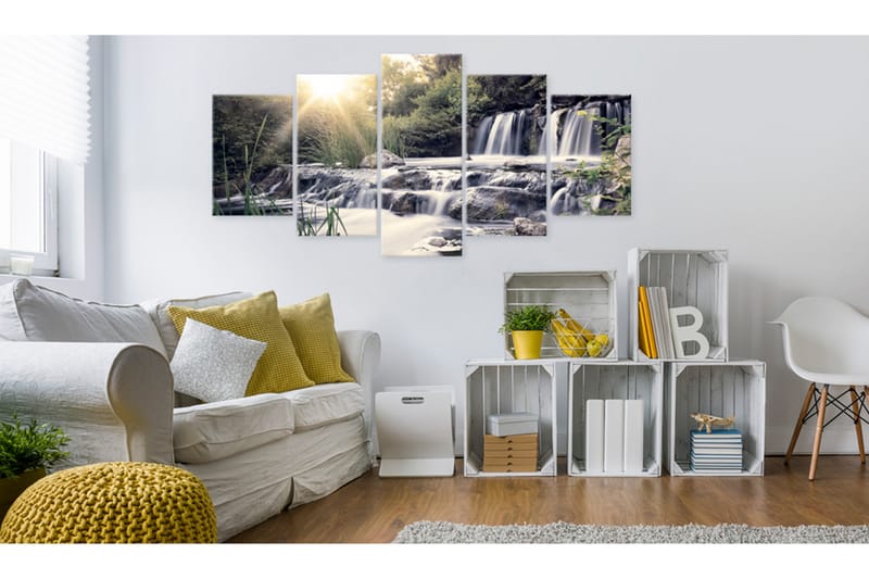 Tavla Waterfall Of Dreams 200X100 Vit - Artgeist sp. z o. o. - Inredning & dekor - Tavlor & konst - Canvastavla