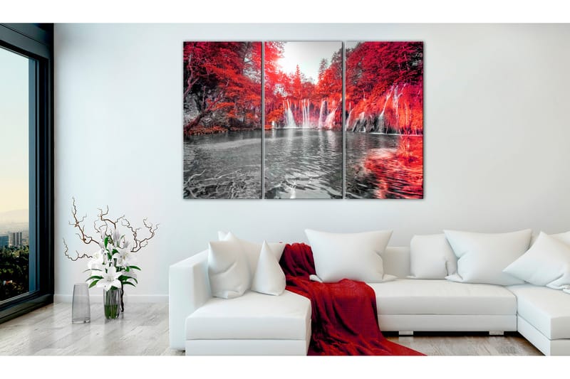 Tavla Waterfalls Of Ruby Forest 120x80 - Artgeist sp. z o. o. - Inredning & dekor - Tavlor & konst - Canvastavla