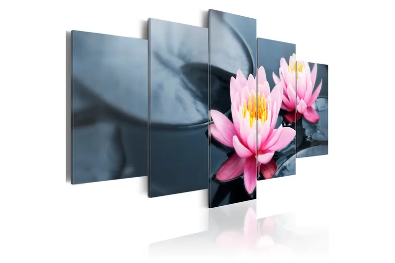 Tavla Waterlily Dream 100X50 Rosa - Artgeist sp. z o. o. - Inredning & dekor - Tavlor & konst - Canvastavla