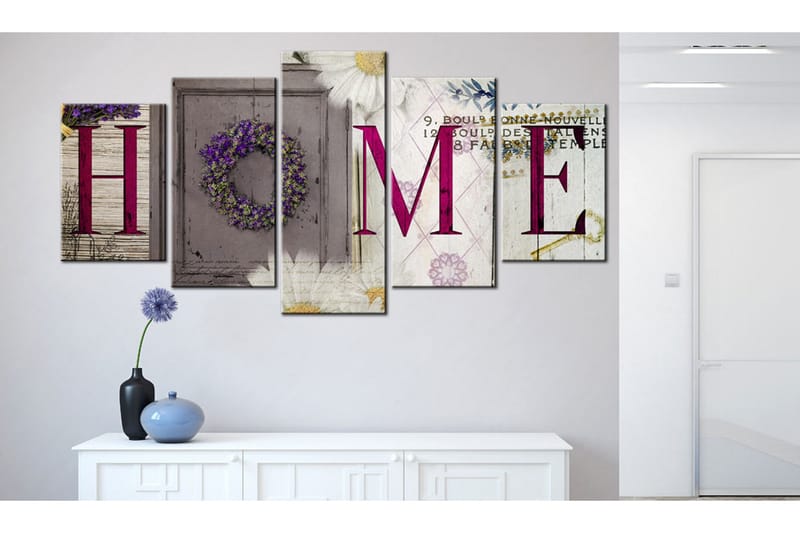 Tavla Welcome Home 100x50 - Artgeist sp. z o. o. - Inredning & dekor - Tavlor & konst - Canvastavla