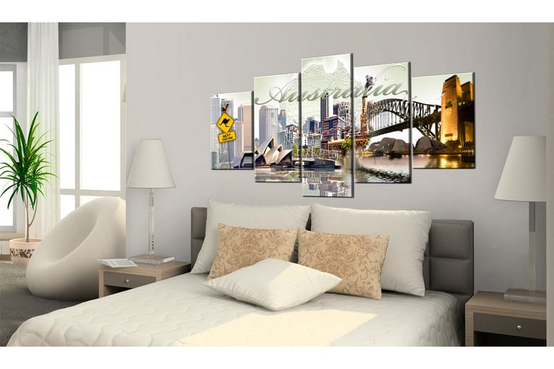 Tavla Welcome to Australia! 200x100 - Artgeist sp. z o. o. - Inredning & dekor - Tavlor & konst - Canvastavla