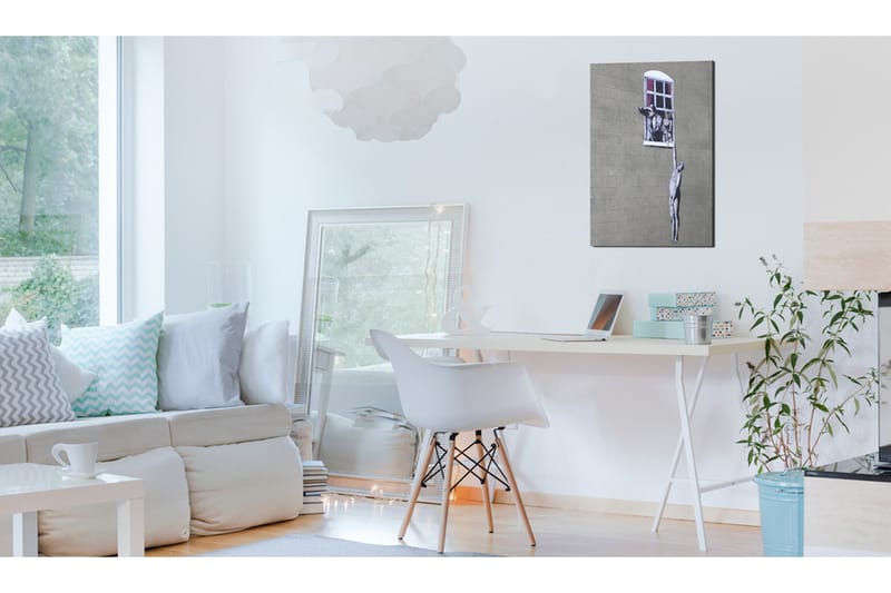 Tavla Well Hung Lover By Banksy 80x120 cm - Inredning & dekor - Tavlor & konst - Canvastavla
