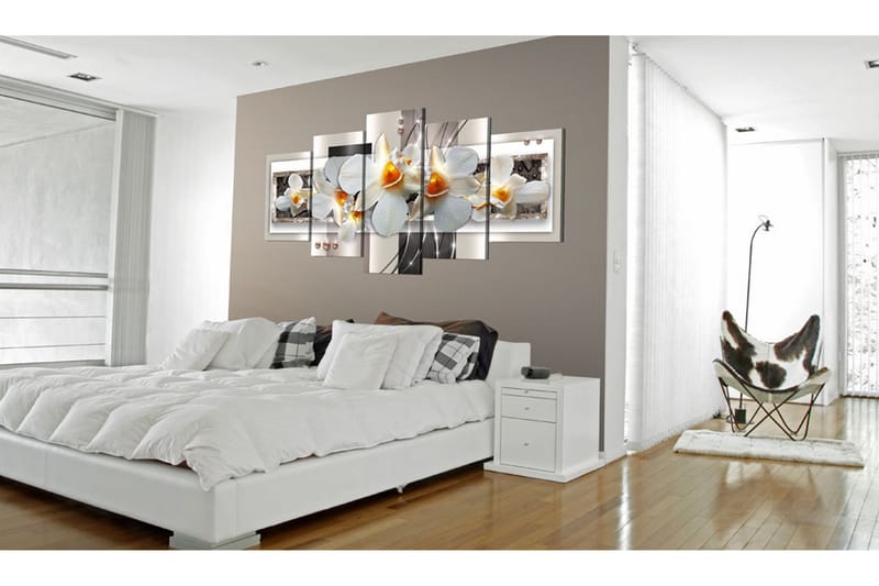 Tavla White Discretion 200X100 Flerfärgad|Vit - Artgeist sp. z o. o. - Inredning & dekor - Tavlor & konst - Canvastavla