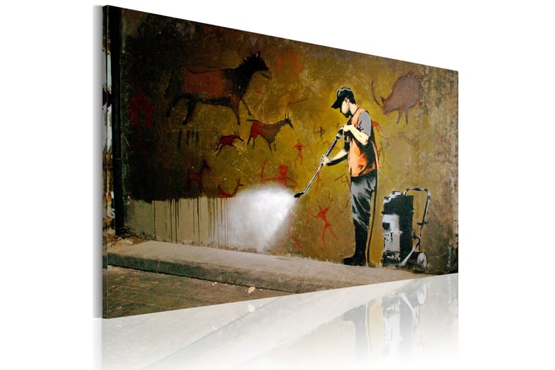 Tavla Whitewashing Lascaux Banksy 60X40 Flerfärgad|Beige - Artgeist sp. z o. o. - Inredning & dekor - Tavlor & konst - Canvastavla