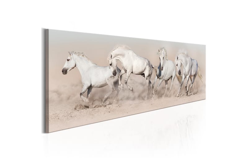 Tavla Wild Beauty 150X50 Beige|Vit Djur, Artgeist sp. z o. o.