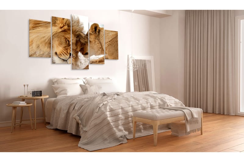 Tavla Wild Love 200X100 Beige|Brun - Artgeist sp. z o. o. - Inredning & dekor - Tavlor & konst - Canvastavla