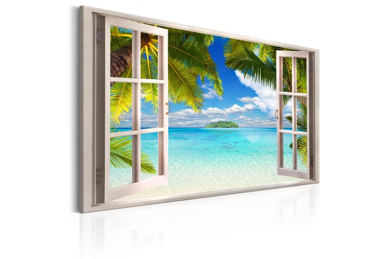 TAVLA Window: Sea View 90x60 - Artgeist sp. z o. o. - Canvastavla