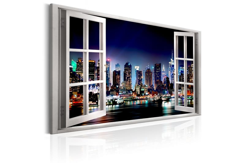 TAVLA Window: View of New York 90x60 - Artgeist sp. z o. o. - Inredning & dekor - Tavlor & konst - Canvastavla