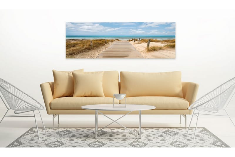 Tavla Windy Beach 135x45 - Artgeist sp. z o. o. - Inredning & dekor - Tavlor & konst - Canvastavla