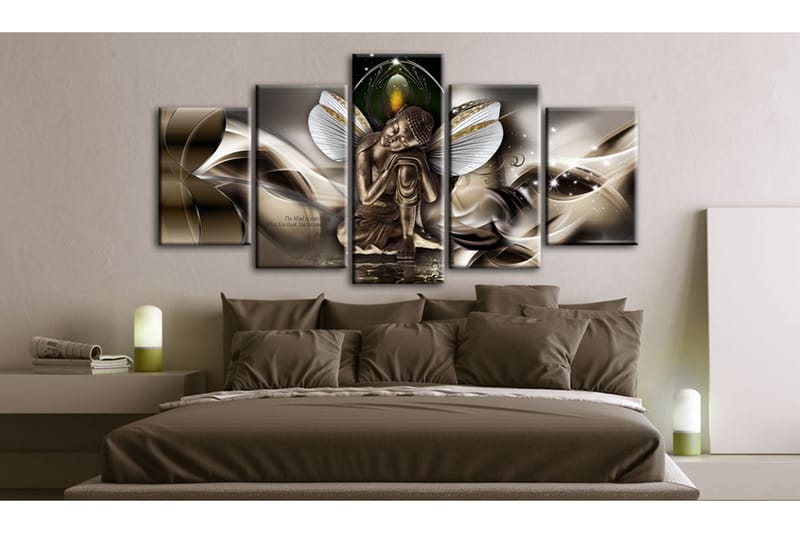 Tavla Winged Buddha 200x100 - Artgeist sp. z o. o. - Inredning & dekor - Tavlor & konst - Canvastavla