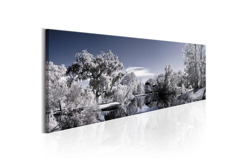 Tavla Wintry Lake 120x40 - Artgeist sp. z o. o. - Inredning & dekor - Tavlor & konst - Canvastavla