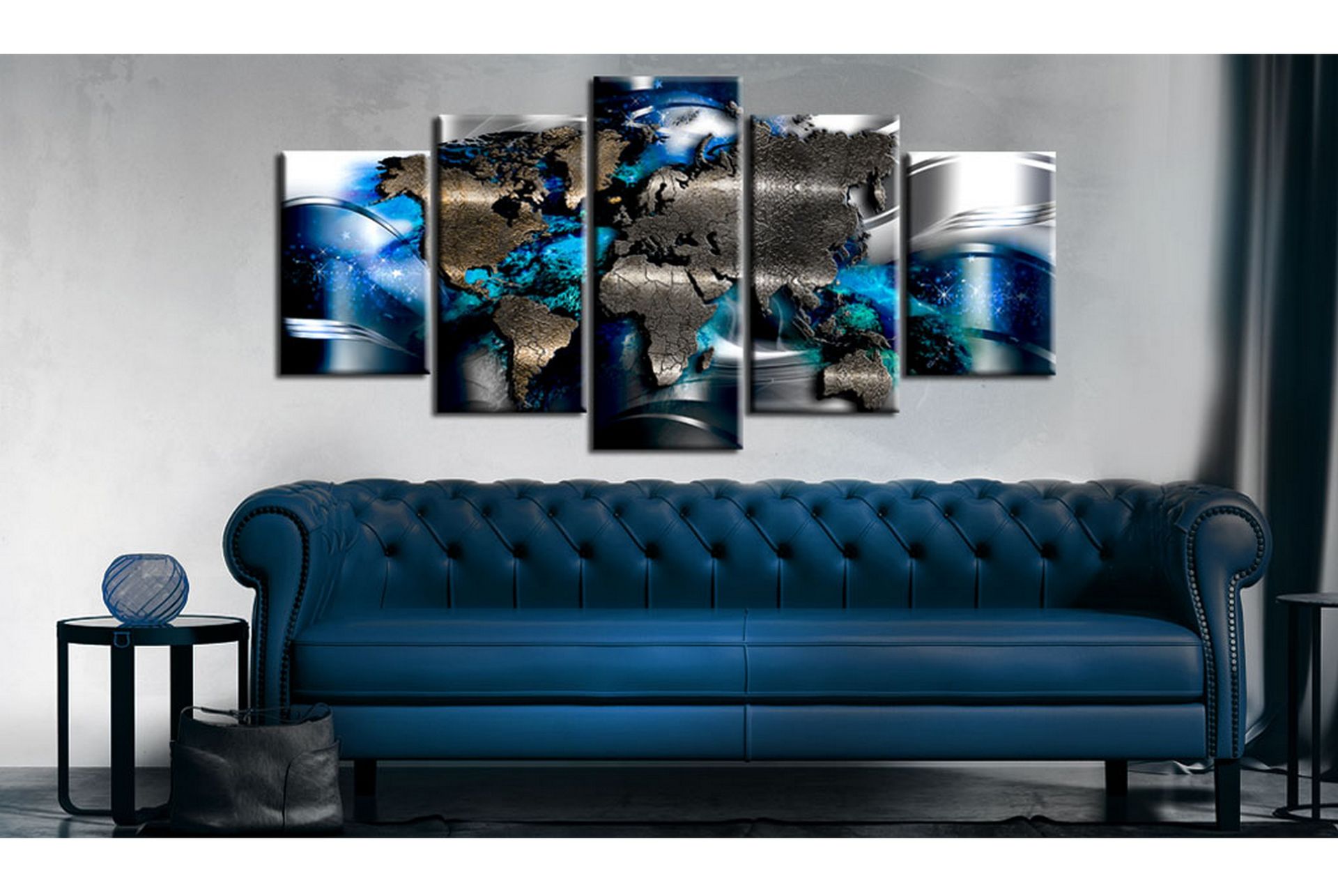 Tavla With Azure Accent 200X100 Blå|Flerfärgad - Artgeist sp. z o. o. - Inredning & dekor - Tavlor & konst - Canvastavla