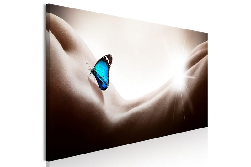Tavla Woman and Butterfly (1 Part) Narrow 135x45 - Inredning & dekor - Tavlor & konst - Canvastavla