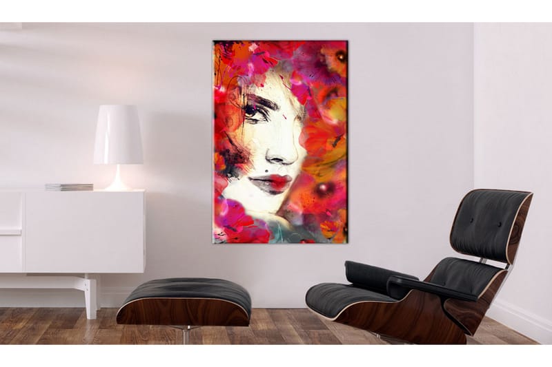 Tavla Woman In Poppies 40X60 Flerfärgad|Röd - Artgeist sp. z o. o. - Inredning & dekor - Tavlor & konst - Canvastavla