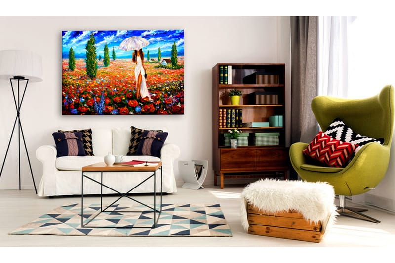 TAVLA Woman with Umbrella 120x80, Artgeist sp. z o. o.