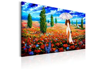 Tavla Woman with Umbrella 120x80 - Artgeist sp. z o. o. - Inredning & dekor - Tavlor & konst - Canvastavla